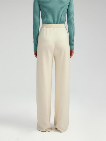 Cashmere Loose Straight Pants