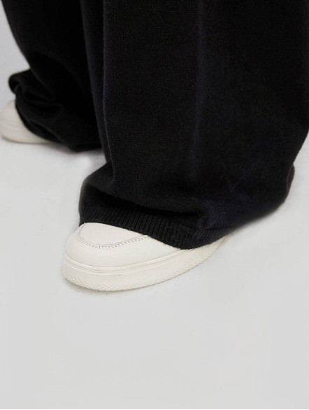 Cashmere Loose Straight Pants