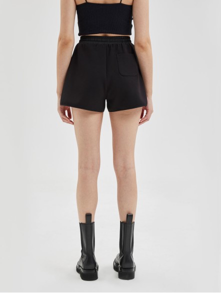 Drawstring High-Rise Shorts