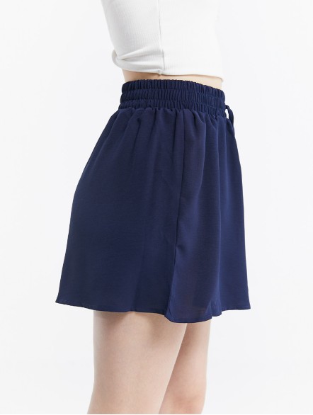 Ruffled Elastic Waist Culotte