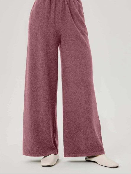 Wool Sweater and Wide Leg Pants Set