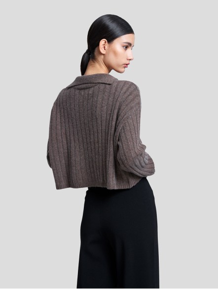 Cropped Knit Jumper