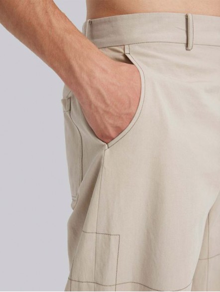 Ankle-Length Cotton Pants