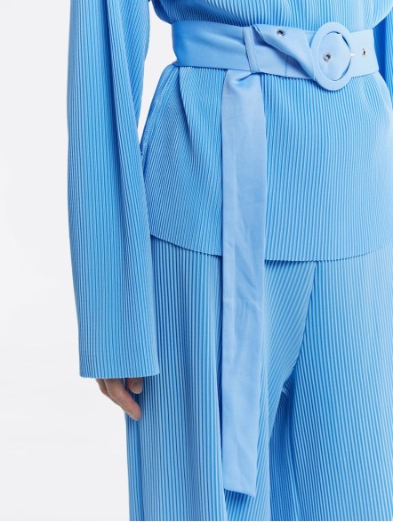 Pleated Longsleeve Top & Pants Set