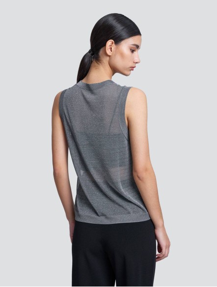 See-Through Knit Tank Top