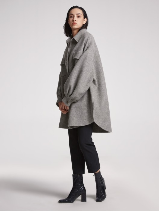 Oversized Wool-Cashmere Jacket