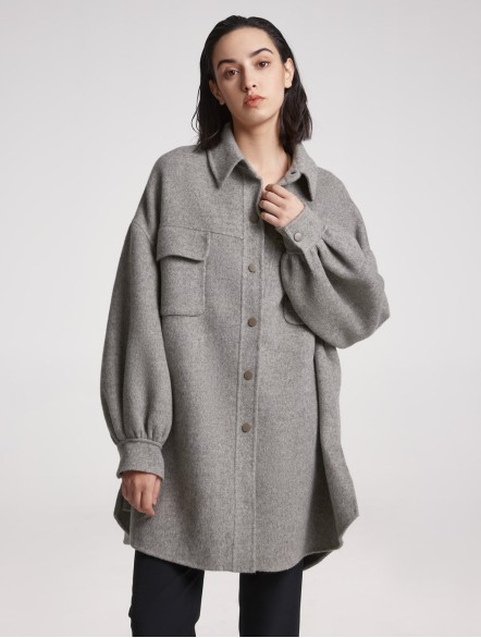 Oversized Wool-Cashmere Jacket