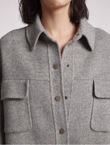 Oversized Wool-Cashmere Jacket