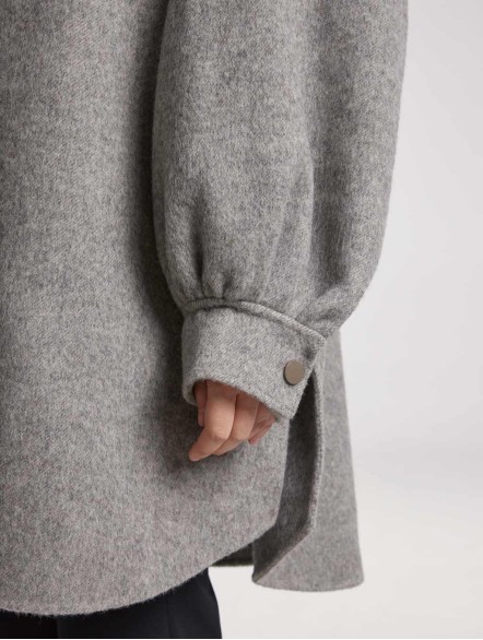 Oversized Wool-Cashmere Jacket