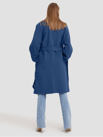 Belted Wrap Wool Coat