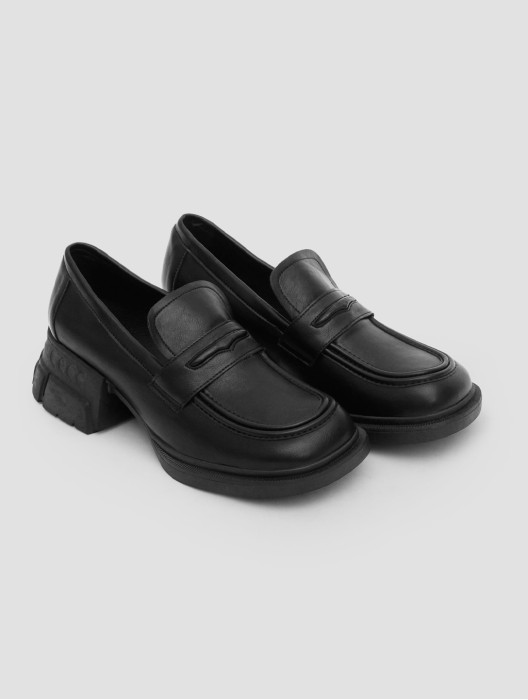 Stitch Square Toe Loafers