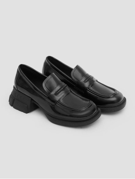 Stitch Square Toe Loafers