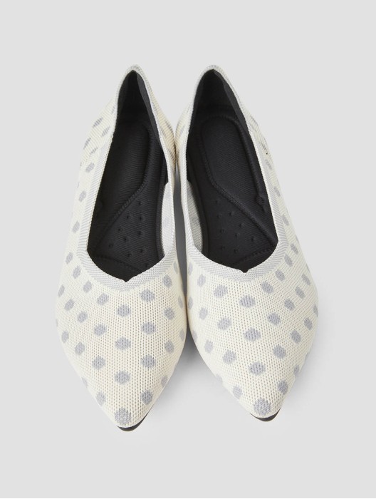 Polka Dot Flat Shoes