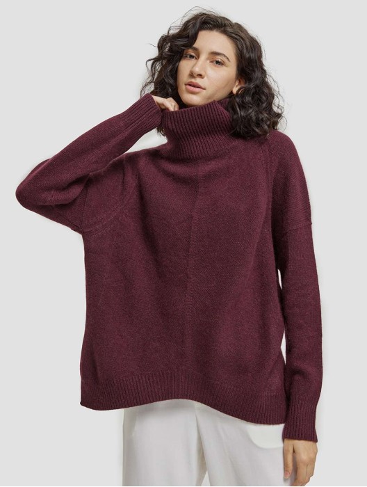 Casual Loose Yak Wool Sweater