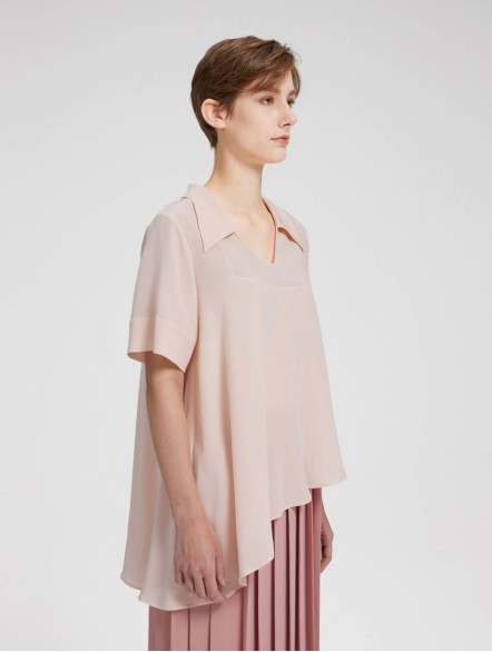 Short Sleeve Silk Top