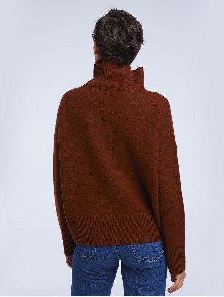 Turtleneck Yak Wool Pullover Sweater