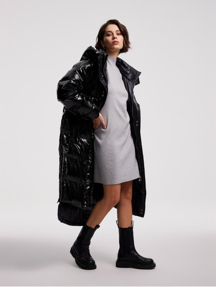 Maxi Shiny Puffer Jacket