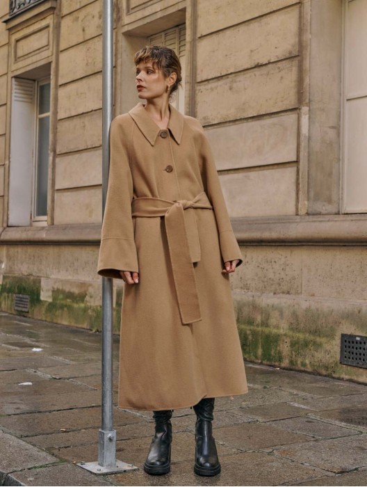 Buttoned Wool Coat