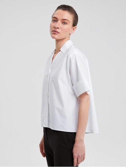 Folded Sleeve-End Shirt