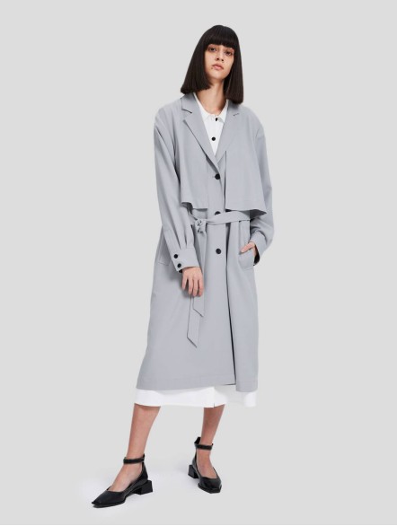 Patchwork Trench Coat