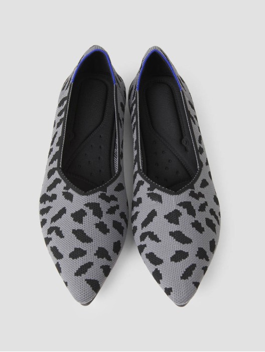 Leopard Woven Flat Shoes
