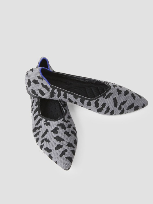 Leopard Woven Flat Shoes