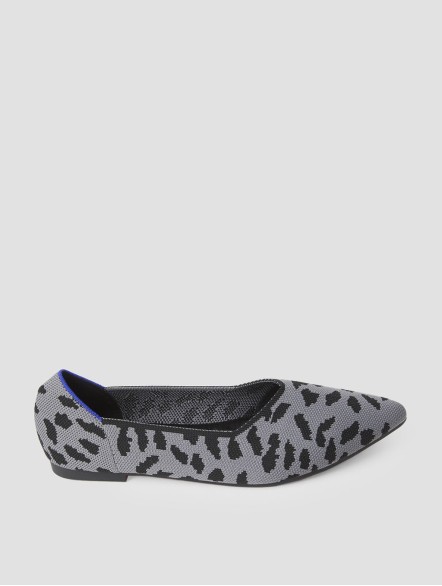 Leopard Woven Flat Shoes