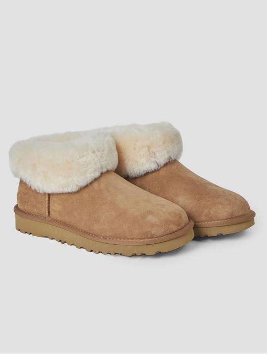 Fuzzy Ankle Snow Boots
