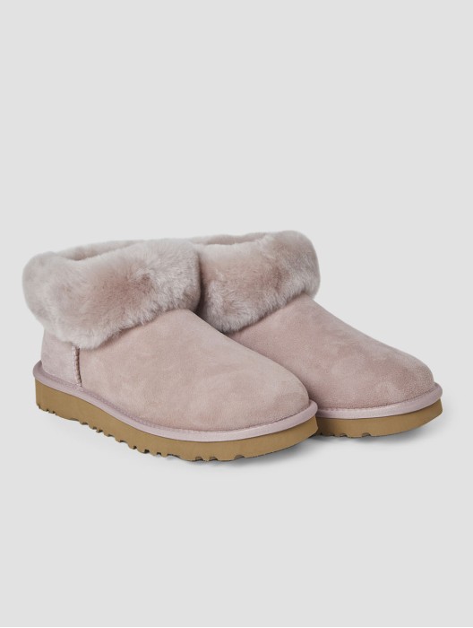 Fuzzy Ankle Snow Boots