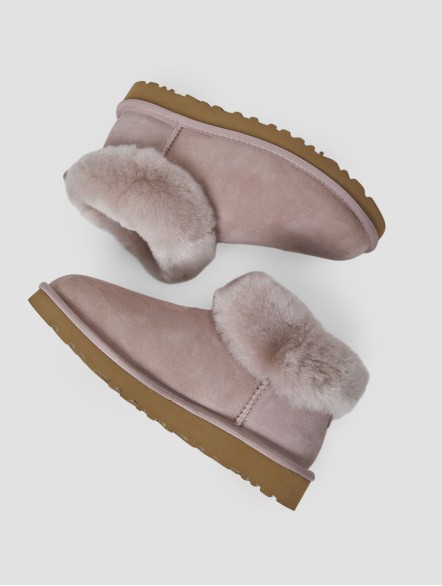 Fuzzy Ankle Snow Boots