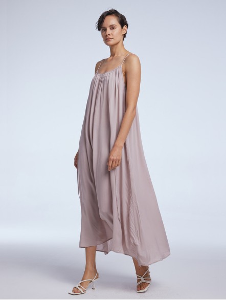 Slouchy Midi Strap Dress