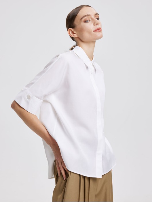 White Classic Short Sleeve Shirt