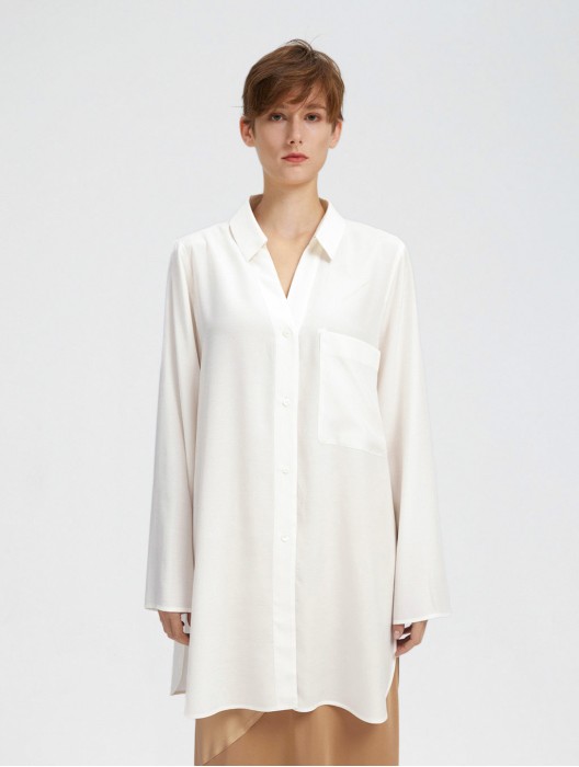 Cupro Oversize Relaxed Shirt