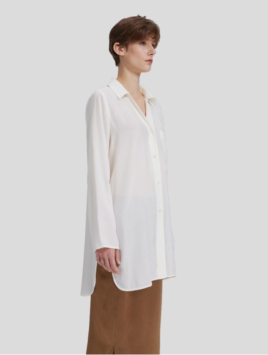 Cupro Oversize Relaxed Shirt