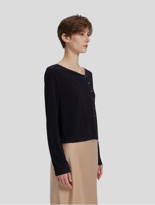 Asymmetric Buttoned Top